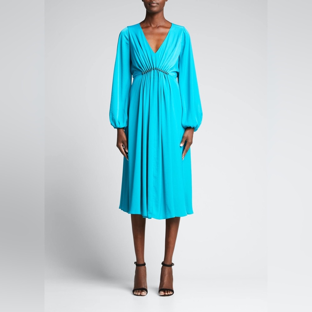 Portia Beaded Waist Midi-Dress sz S